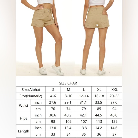 NWT Woman’s High waisted brown Shorts - Picture 8 of 8